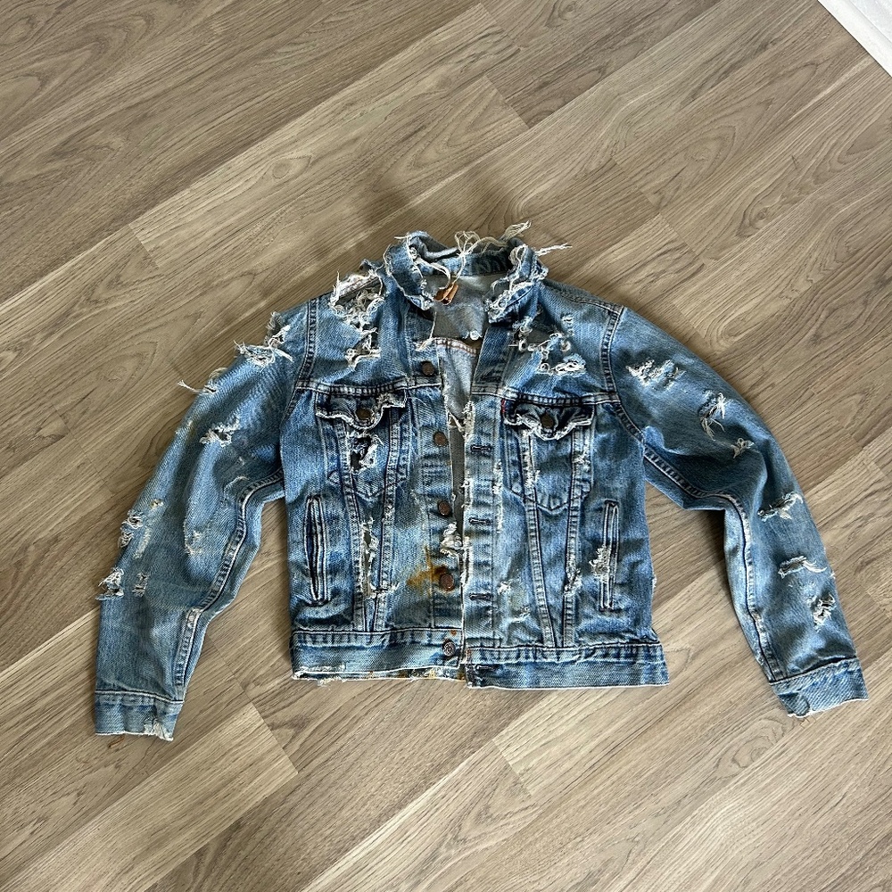 Vintage torn Levi’s jacket